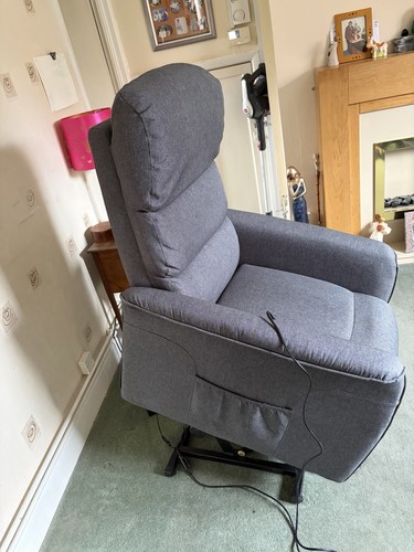 Grey riser and - and, chair