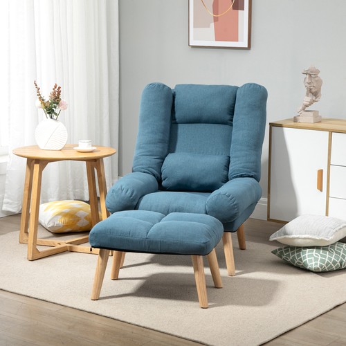 Recliner chair with footstool - recliner,
