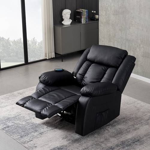 Massage recliner sofa leather - recliner,